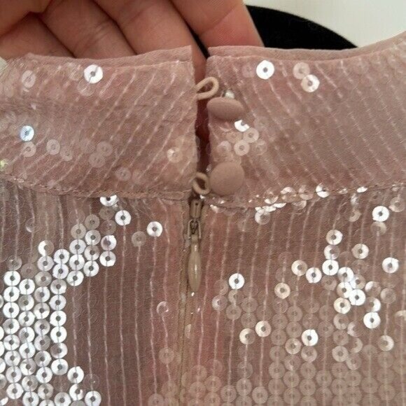 NWT Anthropologie Ombré Sequin Dress Size 2P - Picture 14 of 16